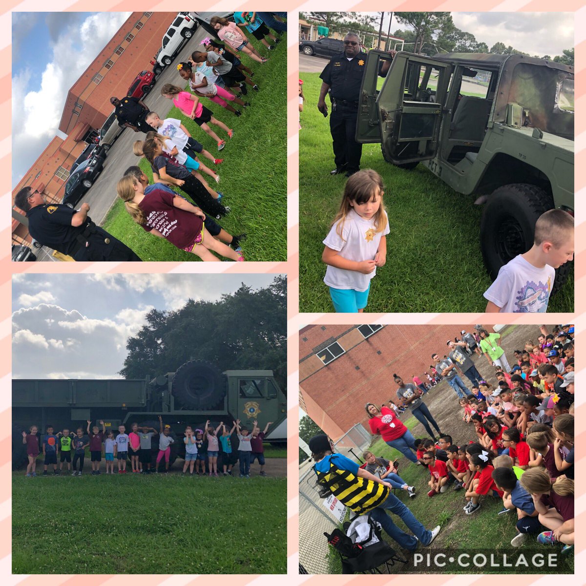 We started off our #AgDay2019 with a lesson from the Police Chief, looking at cool Police Vehicles, and a lesson about bees! <a href="/CrosbyKinder/">Crosby Kindergarten</a>