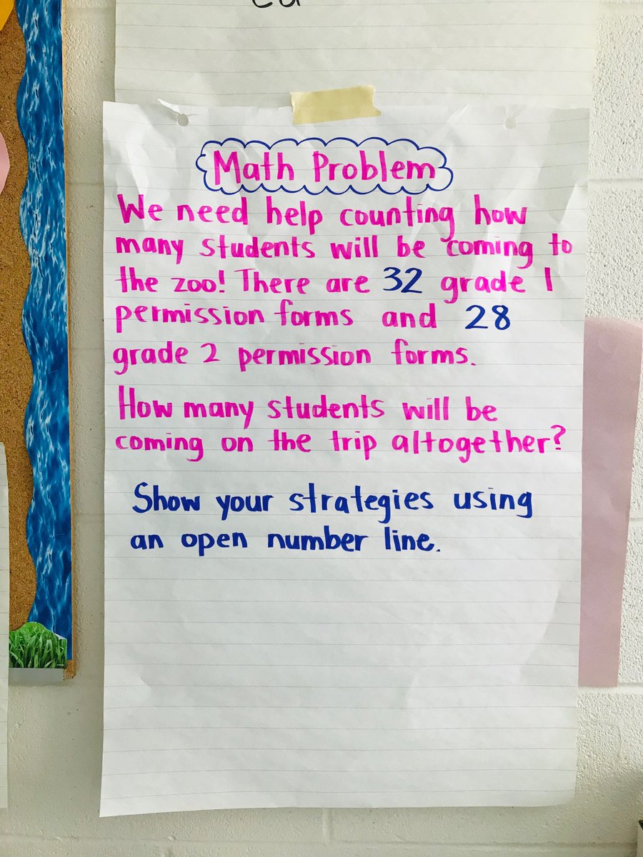 The grade 1/2s solving an addition problem using an open number line with our new ⁦<a href="/Wipebook/">Team Wipebook</a>⁩! We used visibly random groups and vertical non-permanent surfaces for our problem-based learning. #iteachmath ⁦<a href="/MoraineHills/">Moraine Hills PS</a>⁩ #wipebook