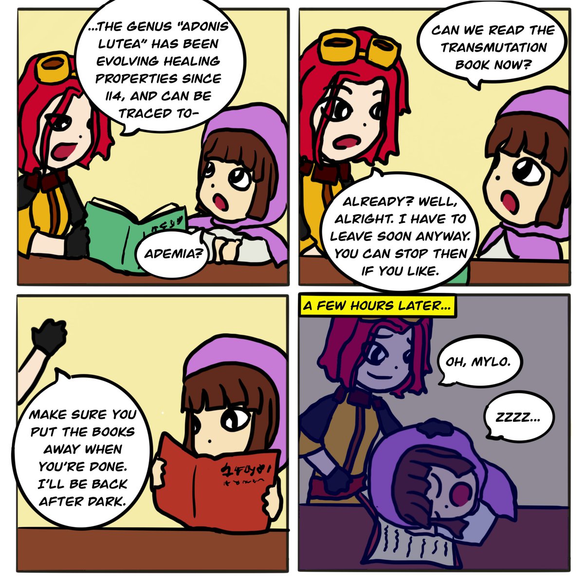 cmclaudet's tweet photo. Even Ademia has a soft side :)
#wispchild comic no. 4! https://t.co/w241PsOKn6