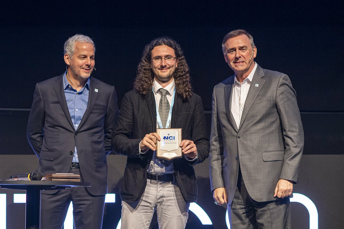 studiomapp's tweet photo. Amazing experience to be awarded by @KJScheid of @NCIAgency during #NITEC19. Thanks also to @ItalyatNATO for the support @erstartup @Arter_ER @LazioInnova @startup_italia @wireditalia @RegioneER @RegioneLazio @ESA_Italia @ESA_EO @ASI_spazio @Space4Europe @CopernicusEU @ClimateKIC https://t.co/sPEHT49Dex