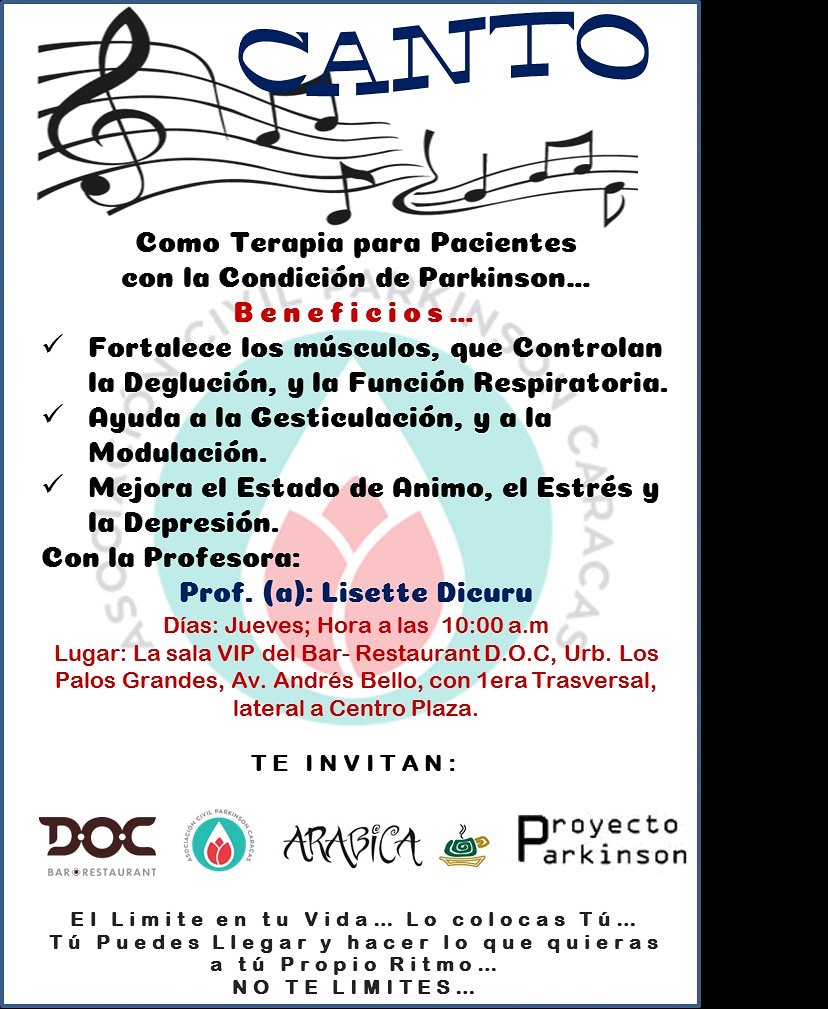 Mañana clases de Canto... Te esperamos