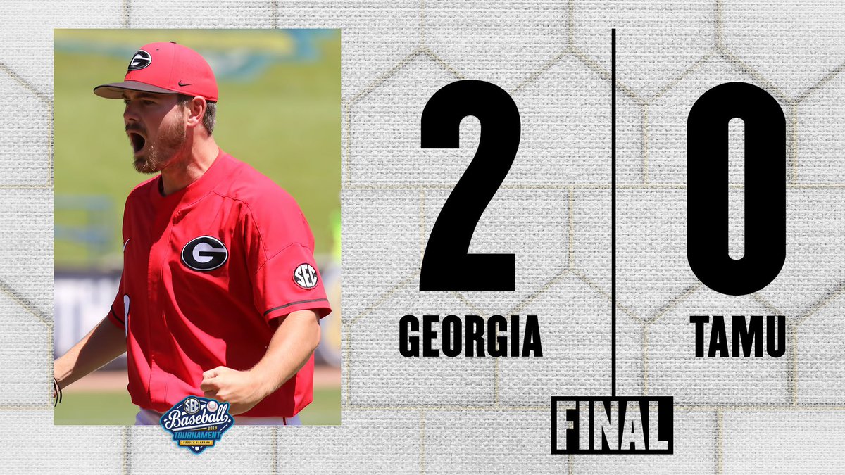 SEC's tweet photo. DAWGS WIN! 

@_CamShepherd with a two-run blast to walk it off for @BaseballUGA. 

#SECTourney https://t.co/BCZfMORJwc