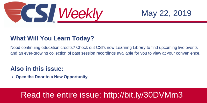 CSIConstruction's tweet photo. The new issue of #CSIWeekly is available now! Read it at https://t.co/pKcvkl95I5 https://t.co/CC33mu4QRv