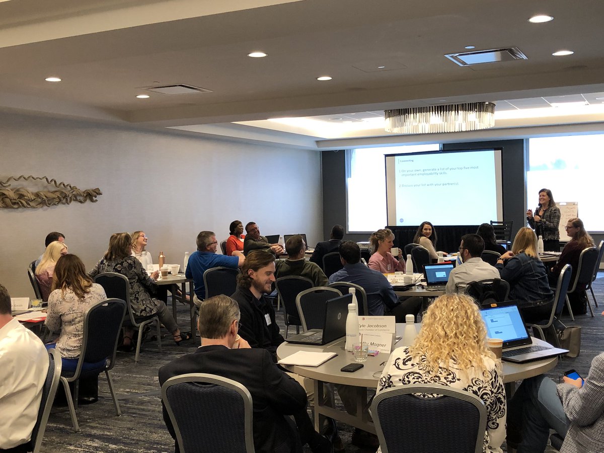 juliapbarfield's tweet photo. As a social worker, I’m loving hearing state & local chamber leaders talk about the importance of socioemotional skills in the workplace. #BLFP19 @USCCFeducation https://t.co/DFe84VAvQB