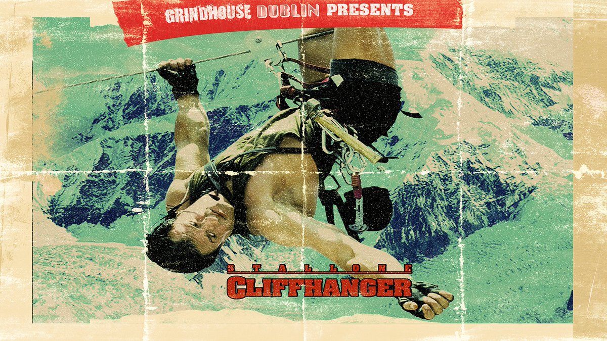 GrindhouseDub's tweet photo. Grindhouse Dublin, in association with Light House Cinema, are thrilled to announce this months screening on May 31st at 10.45pm,  Sylvester Stallone's phenomenal action classic ‘Cliffhanger’! @LightHouseD7  Tickets: https://t.co/TY7jHMnXb3 https://t.co/Yl6FPZlu5h