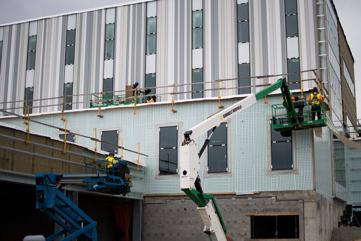 simcoecountyPS's tweet photo. So much is happening at the #BSESC, lots of interior work going on as more work is happening to the outside of the building. Take a look at some #BehindTheScenes photos. This project is about improving services, efficiencies in partnership, and strengthening relationships! https://t.co/ogBs01YBaV