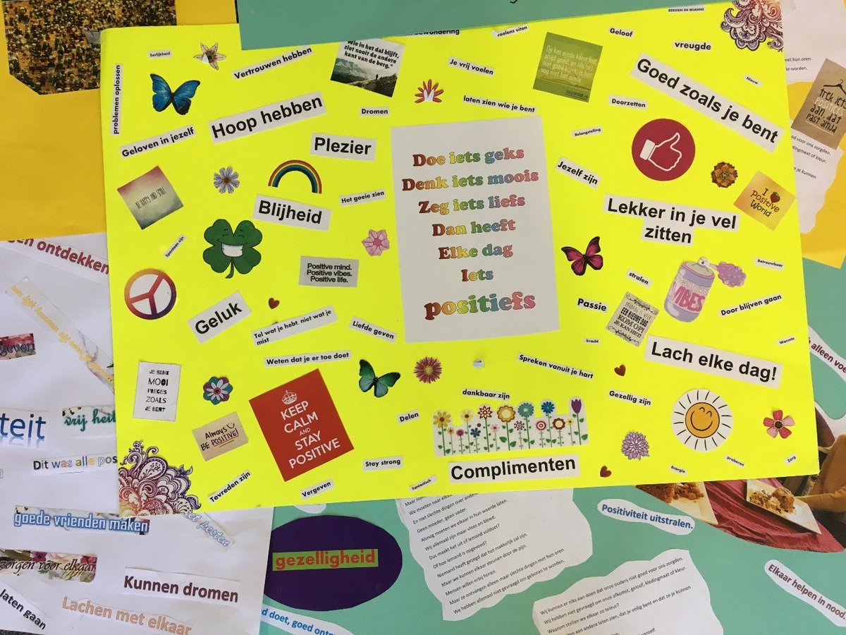 Positive Behavior Support (PBS) is een methode die zorgt voor een positief schoolklimaat. De leerlingen van onze school hebben hiervoor verbeeld wat het woord ‘positief’ voor hen betekent. Naast veel gesprekstof heeft dit creatieve en veelbetekenende werkstukken opgeleverd.