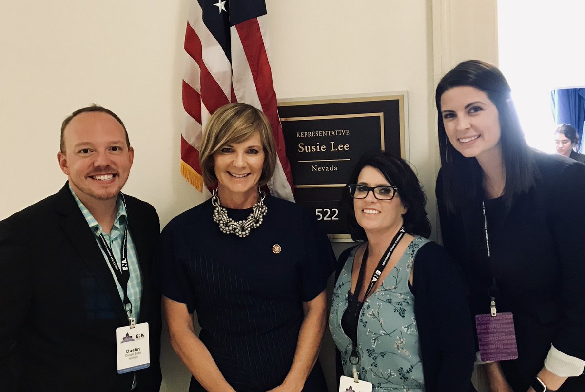 NevadaENA's tweet photo. Great meeting with @RepSusieLee, it’s nice to have congressional leaders who are so supportive of nurses! #ENAinDC https://t.co/Jxfhe1NqLe