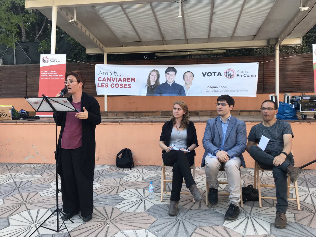 Cristinabgrd's tweet photo. .@martaribasfrias: aquest diumenge també ens la juguem a #Europa Cal fer un vot d’esperança, ens juguem el planeta futur i els drets fonamentals. Necessitem una #Europa social, ecologista, feminista! A #Europa @EnComu_Podem @abreraencomu https://t.co/ea5RkMXQ5V