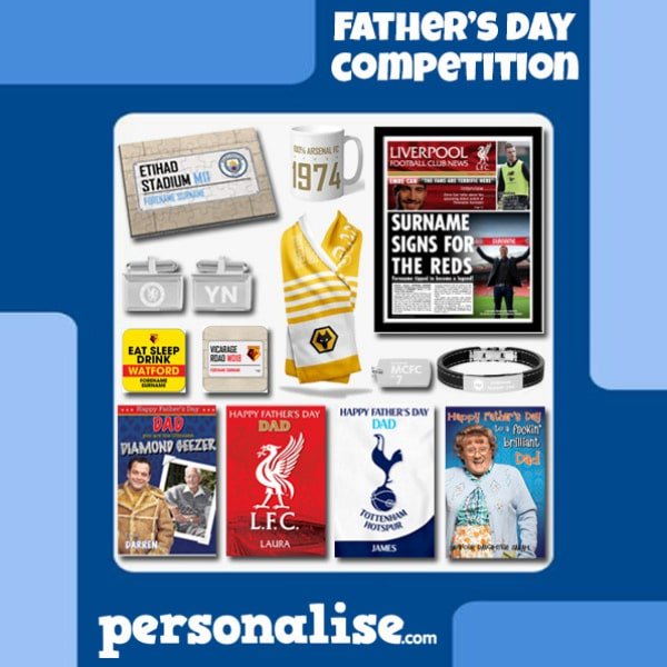 dailyclicktowin's tweet photo. #Win a £25 Voucher to spend at https://t.co/czCgbobrCO Enter DAILY  ▶️ https://t.co/wtLl5y2SZi @PersonaliseCom #personalised #gifts #fathersday #fordad #dad #cards #football #calendars #ukcompetitions #prize #giveaway #competition #dailyclicktowin https://t.co/2aaZL7DeJZ