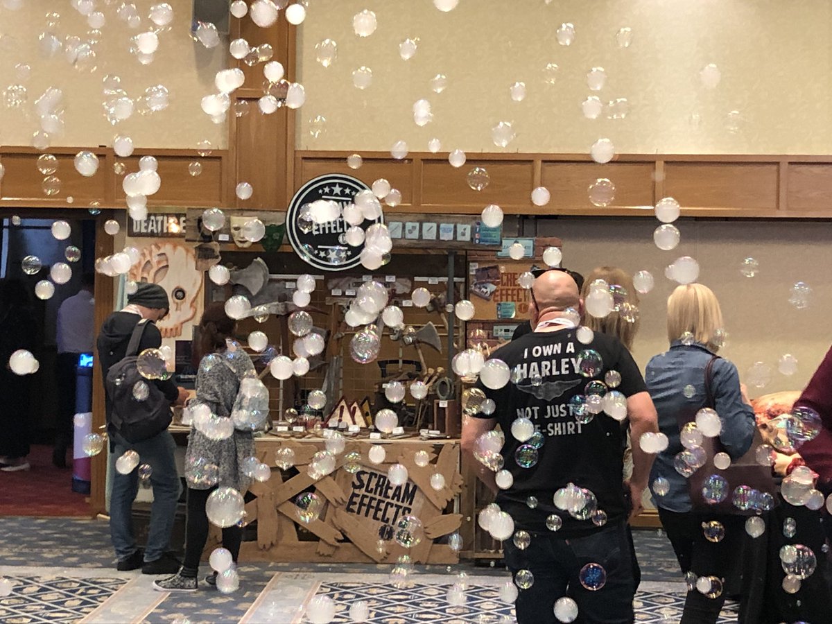 FroggysUK's tweet photo. A huge thank you to all of our Froggy’s Fog UK and @funfearclown customers who came to visit our stand @ScareConEurope this week. Thank you for your continued custom and support. https://t.co/Lz5YTLuv26