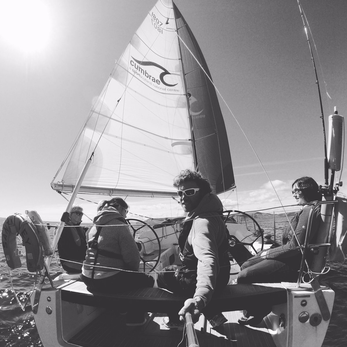 CalumMcNicol's tweet photo. Sailing down the Irish Sea onboard yacht Santa Vey @Cumbrae @sportscotland https://t.co/AvGJpMLT2X