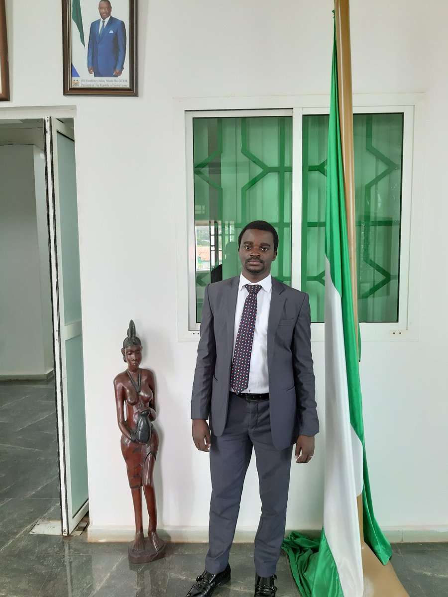 DrOlugbile's tweet photo. Earlier today, I took time out of my ongoing World Bank project  supervision mission to Sierra Leone to pay a courtesy visit to the Nigerian Ambassador to SL, H.E Dr Habbis Ibrahim Ugbada. Grateful for the honour and for warm reception by staff of the Nigerian House in Freetown. https://t.co/x2jX4rNtHy