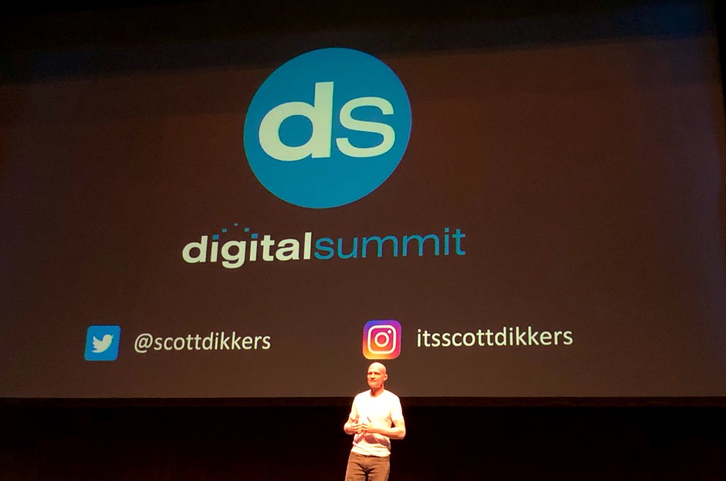 MoveDigitalGrp's tweet photo. “There’s nothing wrong with being obsessed. Passion leads to greatness.” @ScottDikkers at #DSATL #DigitalSummit 
- Larkin https://t.co/AmbXLvUVCN