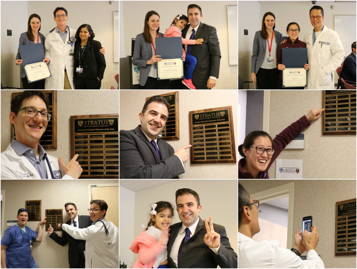 STRATUS Center for Medical Simulation (@bwh_stratus) on Twitter photo Great afternoon spent celebrating the 2019 STRATUS #Simulation Educator of the Year Award recipients! Lots of praise, applause, and good times for a group of passionate <a href="/BrighamWomens/">Brigham and Women's Hospital</a> physician educators who have gone above & beyond using simulation for #medED Great afternoon spent celebrating the 2019 STRATUS #Simulation Educator of the Year Award recipients! Lots of praise, applause, and good times for a group of passionate <a href="/BrighamWomens/">Brigham and Women's Hospital</a> physician educators who have gone above & beyond using simulation for #medED