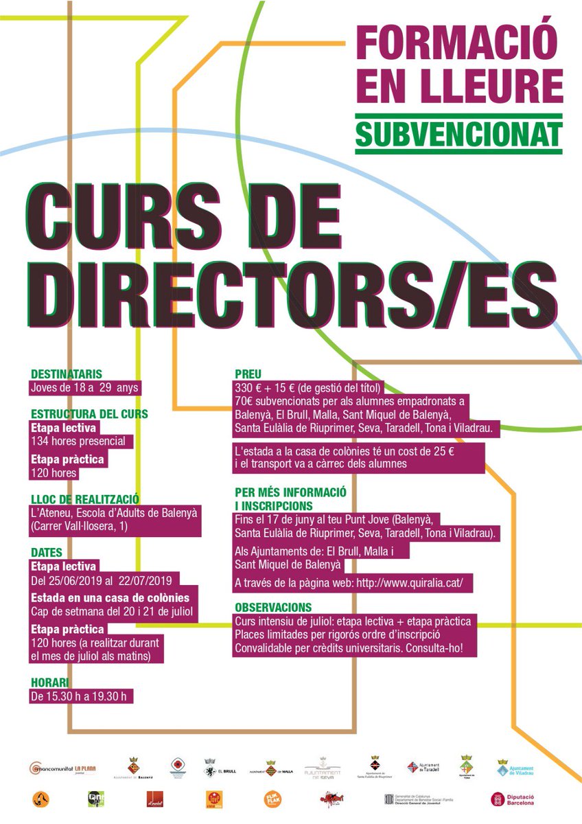pratsjove's tweet photo. #Cursos d'educació en el #lleure a #Taradell, #Balenyà i #Tona!!!
#premonitor #monitor #director @puntaljove @puntjovedetona @elrefugi_pijseva @flikflakpuntjove @elcucut_jove https://t.co/vIfJ2zSvAw