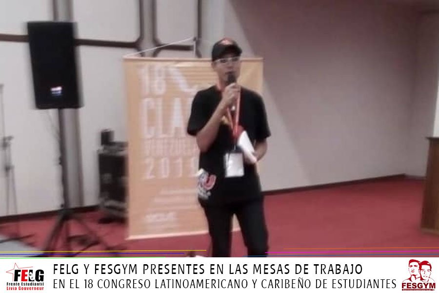 Jotaceve1947's tweet photo. #EnFotos 📸| Las delegaciones del #FELG y el #FESGYM presentes en el desarrollo de las mesas de trabajo del 18 Congreso Latinoamericano y Caribeño de Estudiantes.
!POR UNA EDUCACIÓN PÚBLICA, GRATUITA Y DE CALIDAD! https://t.co/pWEdeHP9u5