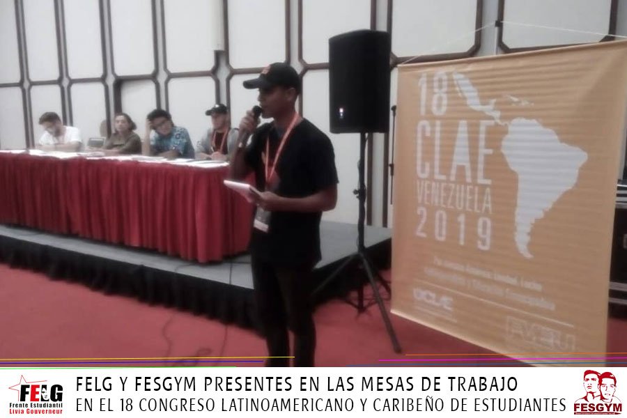 Jotaceve1947's tweet photo. #EnFotos 📸| Las delegaciones del #FELG y el #FESGYM presentes en el desarrollo de las mesas de trabajo del 18 Congreso Latinoamericano y Caribeño de Estudiantes.
!POR UNA EDUCACIÓN PÚBLICA, GRATUITA Y DE CALIDAD! https://t.co/pWEdeHP9u5