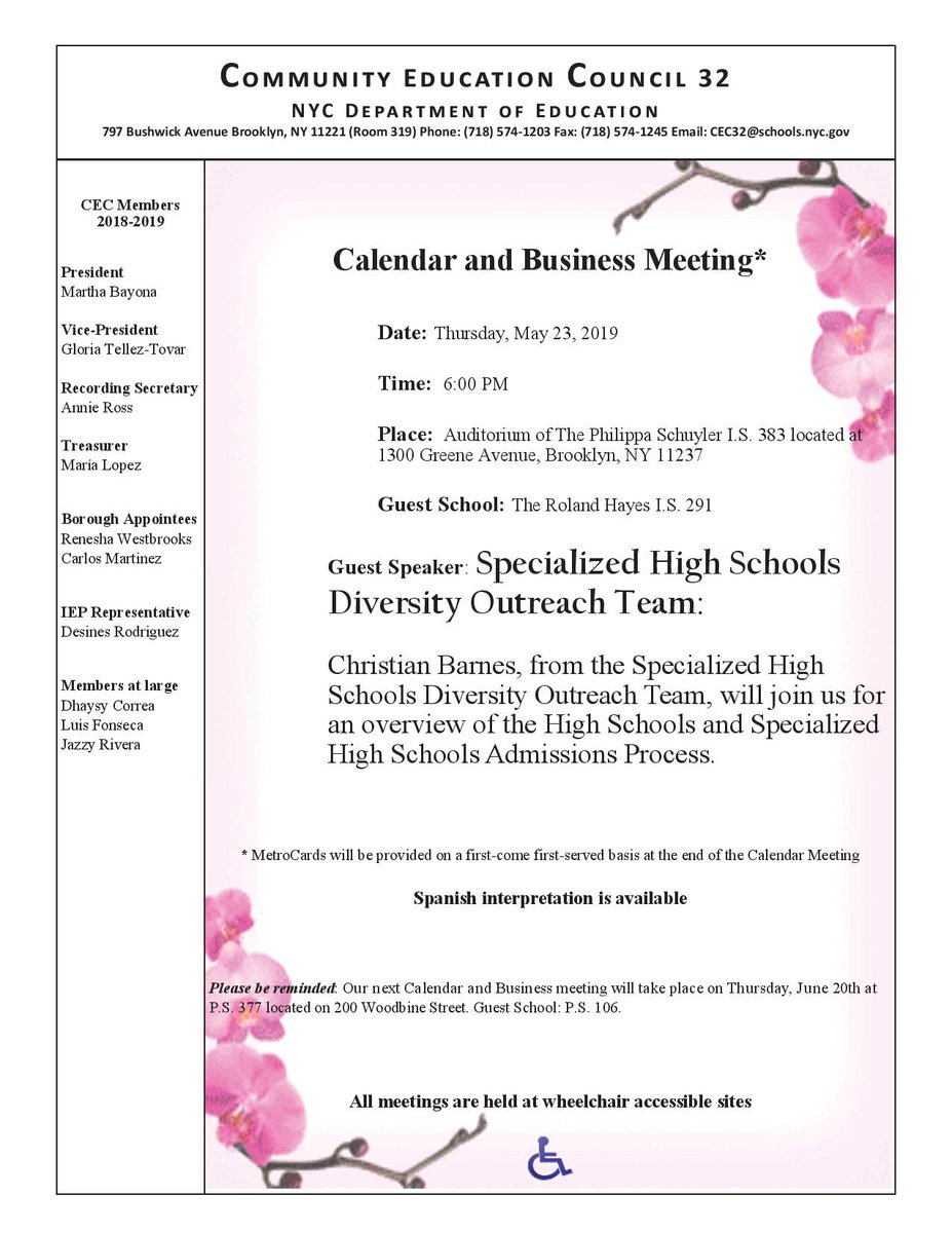 Community Education Council for District 32 tweet media