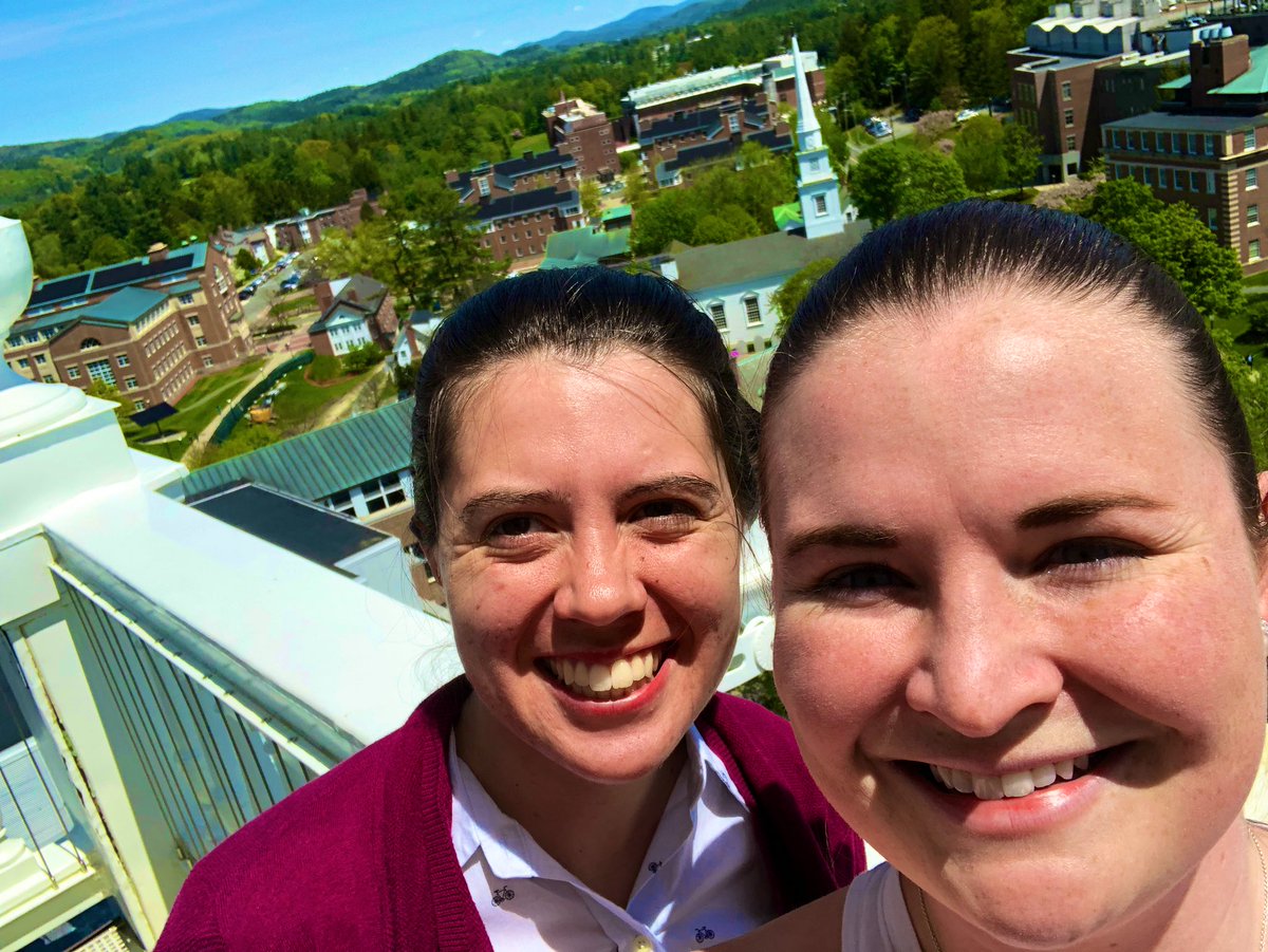 sgallant331's tweet photo. Enjoying a perfect spring day up on Baker Tower! #dartgrad @DartGRAD @DartmouthChem https://t.co/mUEfxUjxoA