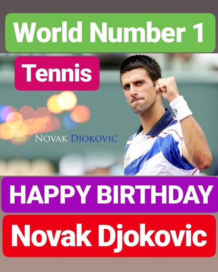 HAPPY BIRTHDAY Novak Djokovic 