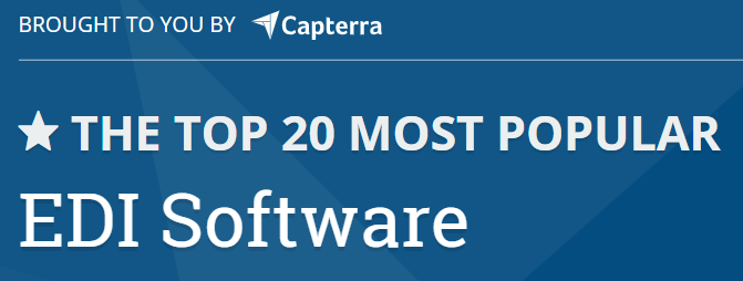 CapterraBI's tweet photo. We recently updated our Top 20 Most Popular EDI Software List! Congrats to all who made the list!
- @SPS_Commerce
- @B2BGateway
- @ComarchGroup
- @boomi
- @TrueCommerce
- @DiCentral_EDI
- @CleoNeverStops
- @EdictSystems
- @bsiedi
https://t.co/kYYPEPFJVT via @Capterra https://t.co/6FQXOpw2Ru