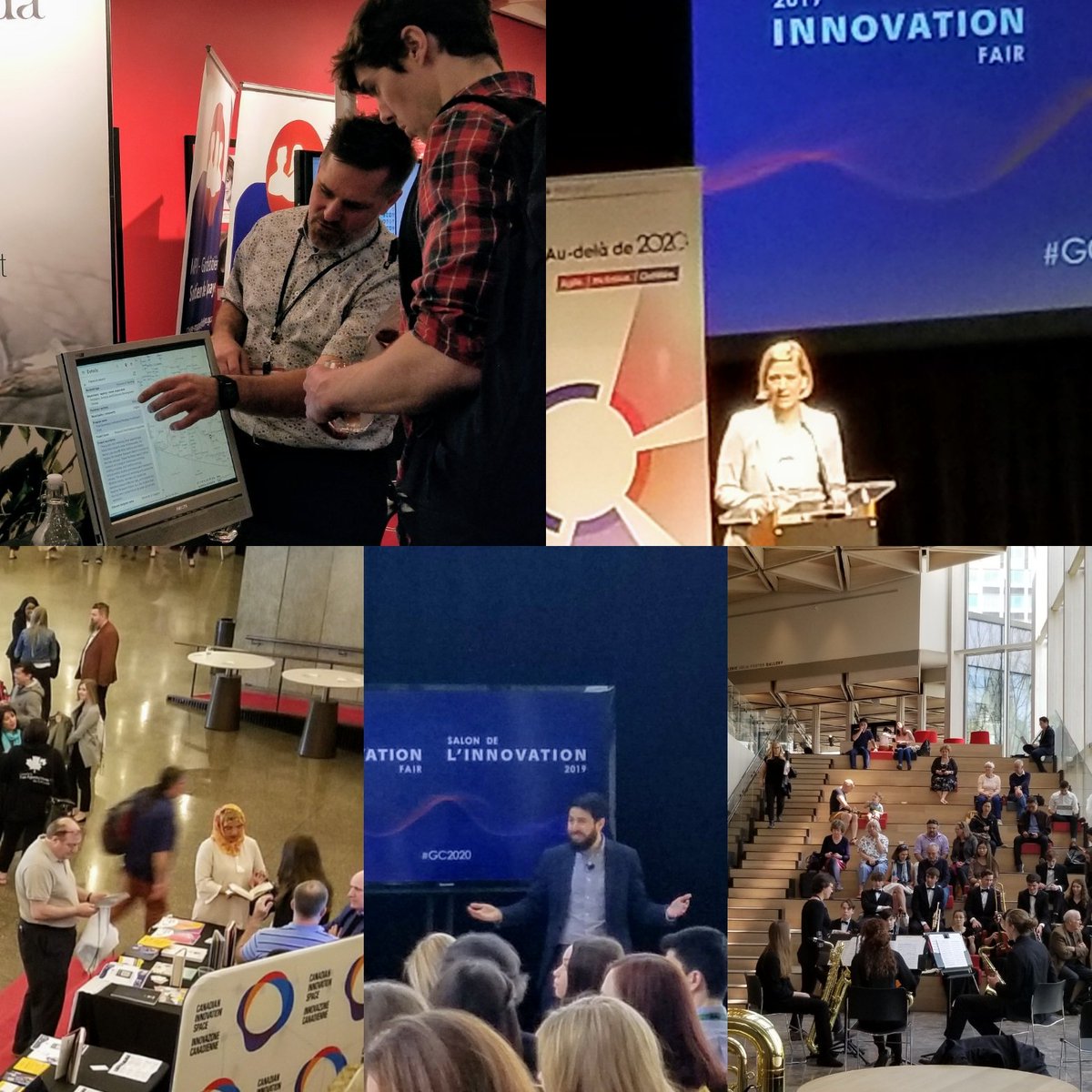 vince_ngan's tweet photo. #innovationfair2019 is a great success! My colleague Sylvestre Fink is doing a superb job showcasing the #ClimateActionMap, an interactive tool that connects Canadians to #climateaction in their communities! #GC2020 #ECCCFamily #EnvironmentCa https://t.co/Sh1gUJf6Rc