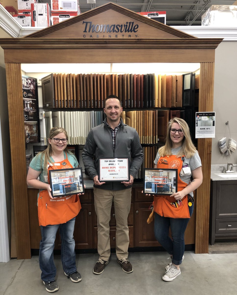 aud_titus's tweet photo. Store 2221 Designers getting some awesome recognition from our Thomasville Rep today! #topsellingdesigners for the month of April! Top Home Depot store in April also! Boom!! @DanielR58804048 @dkc3356 @THDTHEHODGE @DanielMooreTHD @russ_brinkman https://t.co/iA3VjNMRM7