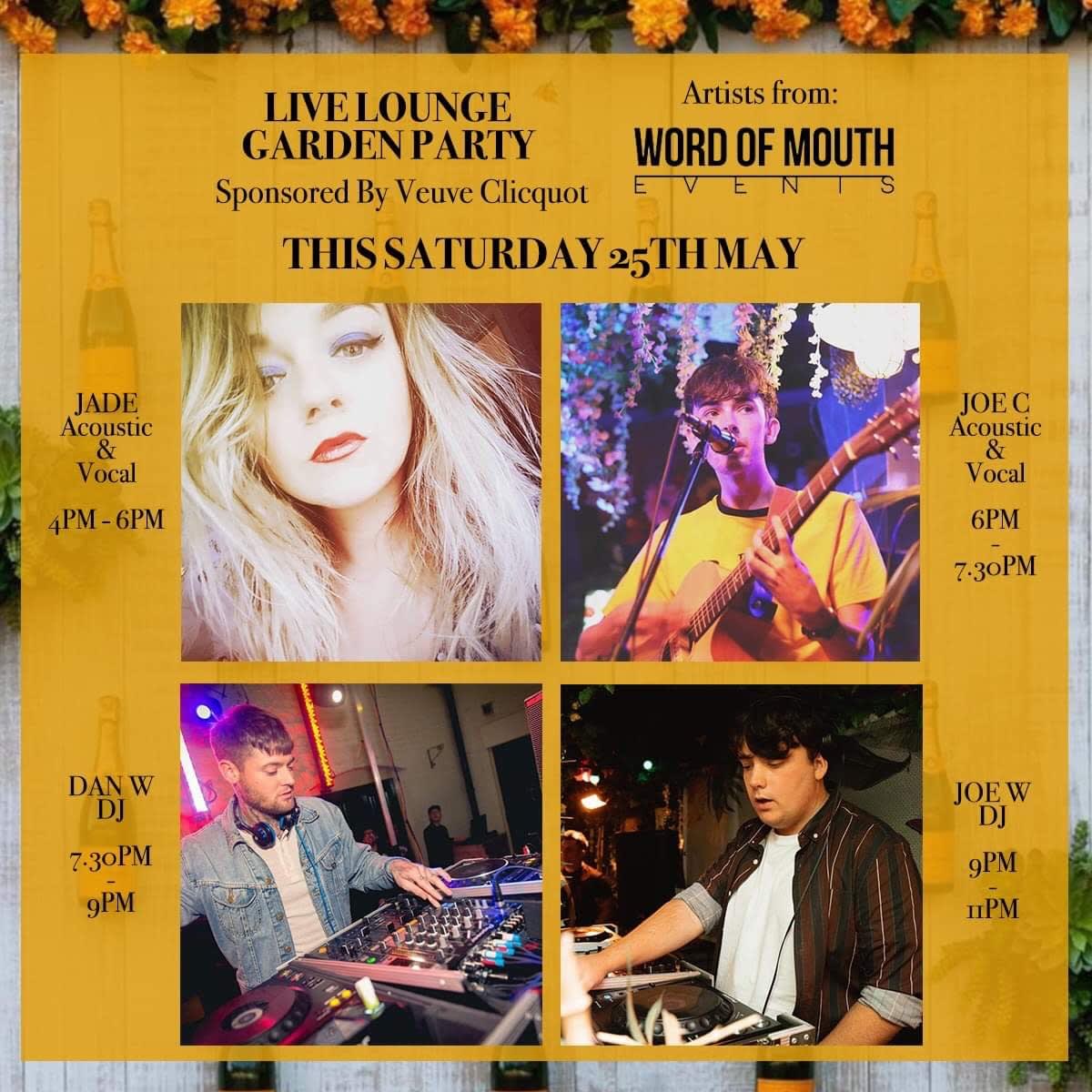 Its 7pm... So as promised have a look at our exciting line up for our Live Lounge here on Saturday!!!

We still have a handful of VIP tables left charged at £10 per person. 

Give us a call now on 01902 753634!