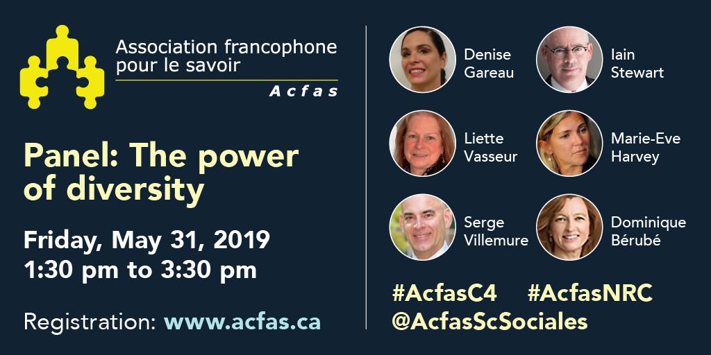 NRC_CNRC's tweet photo. Fostering research excellence through equity, diversity, and inclusion: our President will join other great panelists from @Women_Canada, @UNESCO_fr, @NSERC_CRSNG, @CanEconDev and @CRSH_SSHRC at the upcoming @_Acfas Congress #AcfasNRC #AcfasC4 https://t.co/q5os0RKfLF