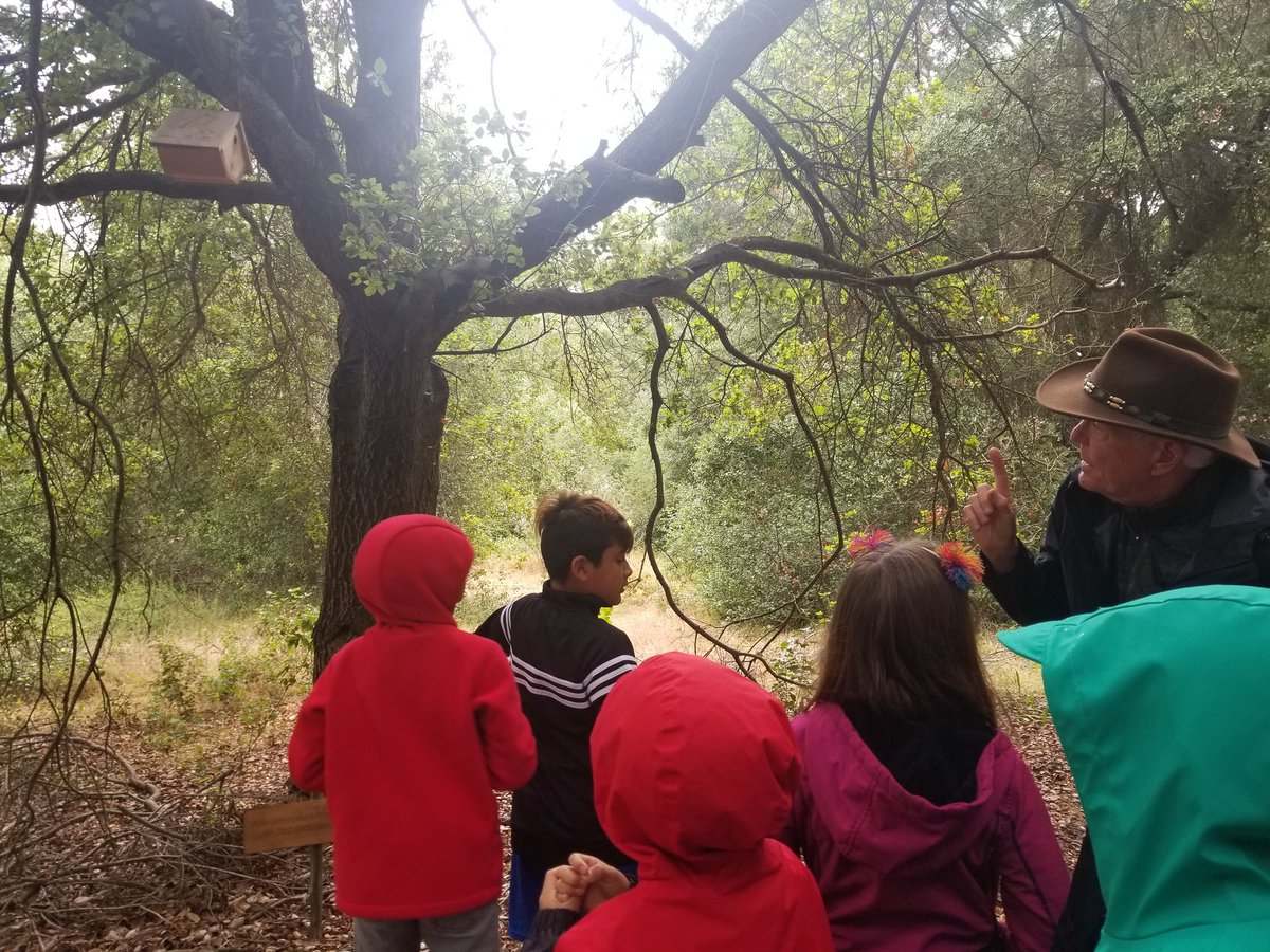 Beautiful day yesterday checking out <a href="/escondidocreek/">Escondido Creek Conservancy</a> and our bat boxes installed in Elfin Forest. Amazing to see our 1st graders' four year effort to help out with owl boxes, bluebird and wren homes. We heard baby wrens and saw mom hanging around! #htenc