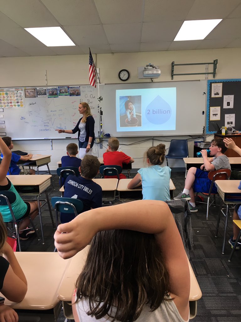 Our culminating activities for A Long Walk to Water.  Carrying 40lb buckets of water around the school, making a water filtration system, and a guest speaker from <a href="/winetowater/">Wine To Water</a>. <a href="/jcityTNschools/">JohnsonCitySchools</a> <a href="/TowneAcres_JCS/">Towne Acres School</a> #jctechleads @LindaSuePark #salvadut