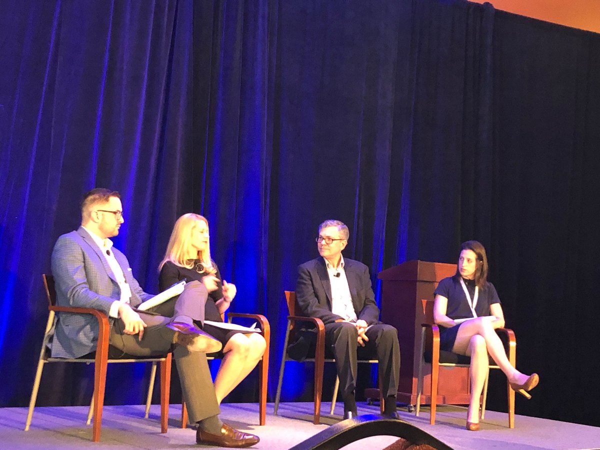 medtechMarion's tweet photo. Reece Hirsch, partner Morgan Lewis, (middle) in US have fragmented approach on privacy. HIPAA isn’t going anywhere. #DMTC19 https://t.co/KwPxbj6hIT