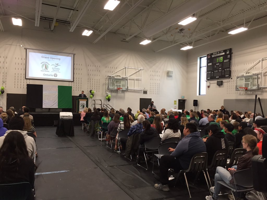 JeffWalterstbay's tweet photo. We’re underway. @LisaThompsonMPP here as well. Pouch of tobacco is on every seat in the gym for grand opening. #Slkt #cbctb https://t.co/MgEx8rpN2F