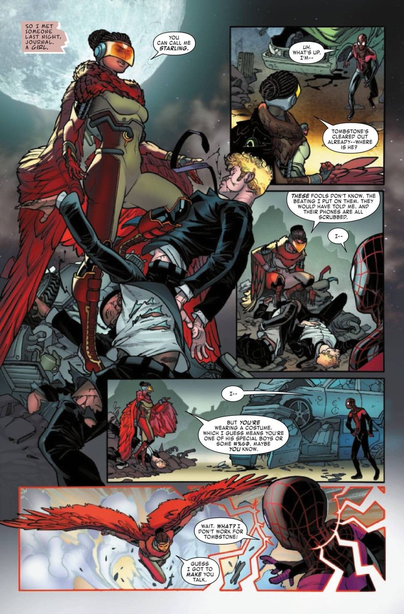 DVGSLP's tweet image. #NCBD! Today's dedication goes out to @saladinahmed and @JavierGarron . Our favorite Spider-Man (or mine at least) tangles with newfound foe (friend?) in this introduction to new hero, Starling! Take a peek here and then pick up a copy of your own! 
#comics #comicbook @Marvel