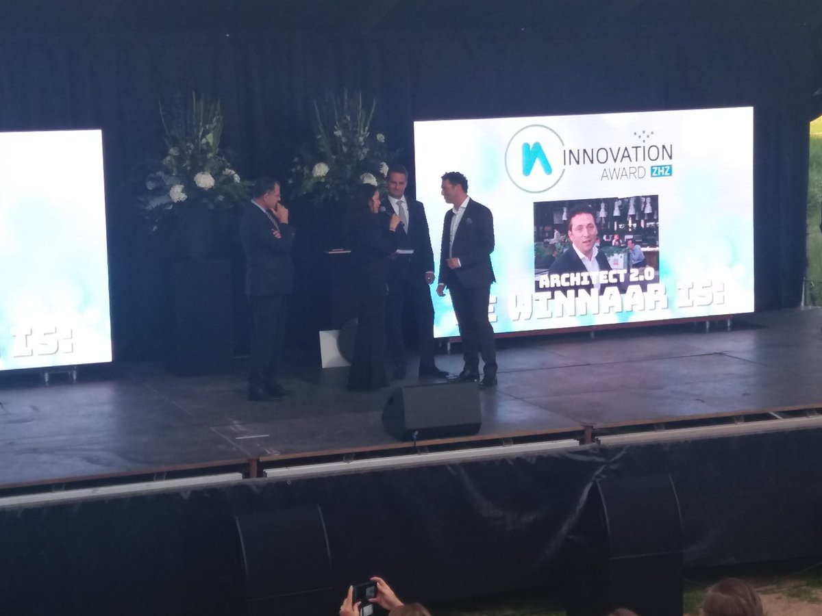 Architect 2.0. RoosRos wint <a href="/InnovationAwZHZ/">Innovation Award ZHZ</a>. Proficiat! #roosrosarchitecten #Dordrecht #Dordrecht