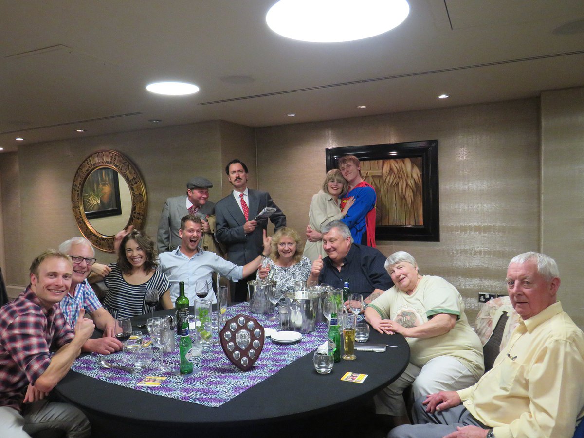 HelenaCarterITV's tweet photo. A night of plonkers, mange tout and (maybe this time next year) millionaires! What a brilliant night at Only Fools the (Cushty) Dining Experience! Bravo to the brilliantly talented @inttheatreint team. A fabulous night out, wholeheartedly recommended! @RBEhotels https://t.co/6lke5ZKVcZ