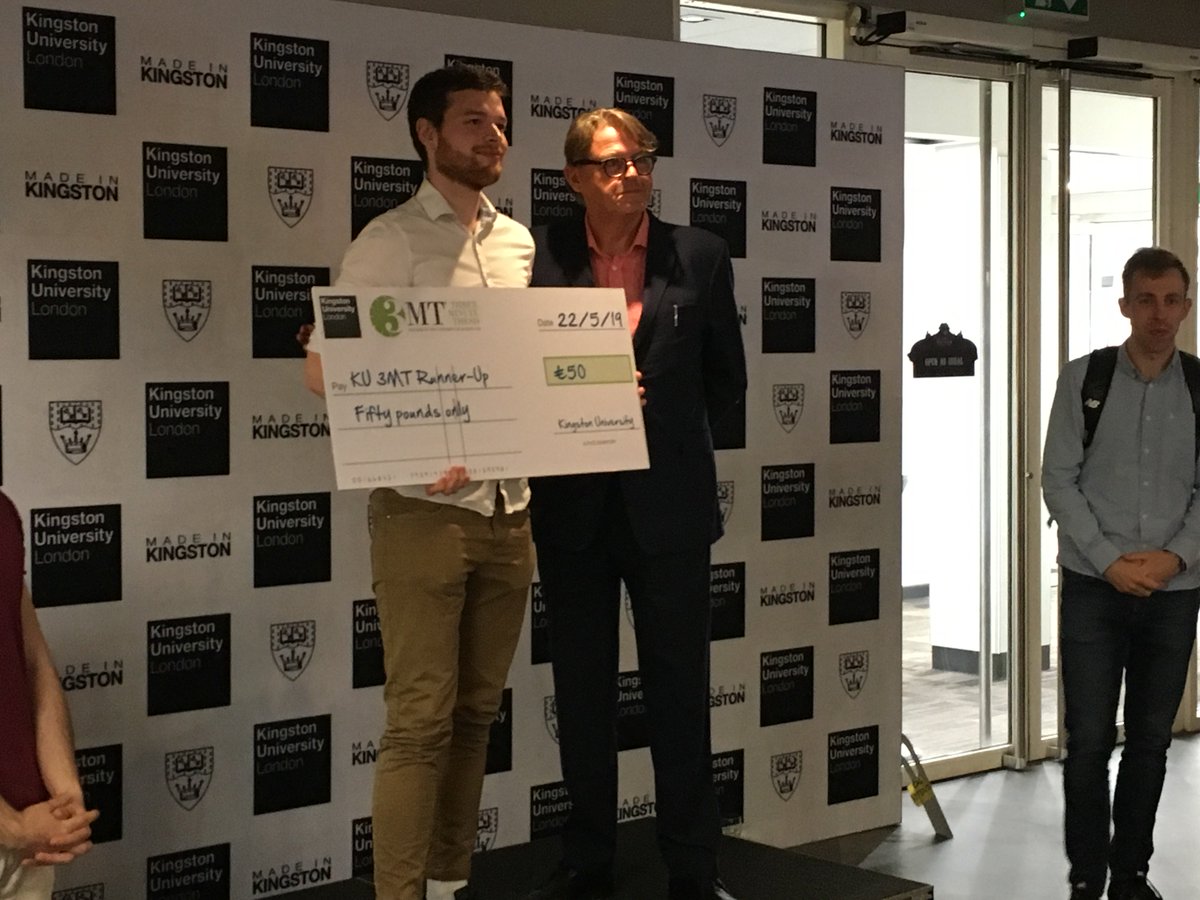 Second Runner Up - Cameron Robertson

#3MT #MakingKUProud #KUPics 
<a href="/kingstonuni/">Kingston University</a>