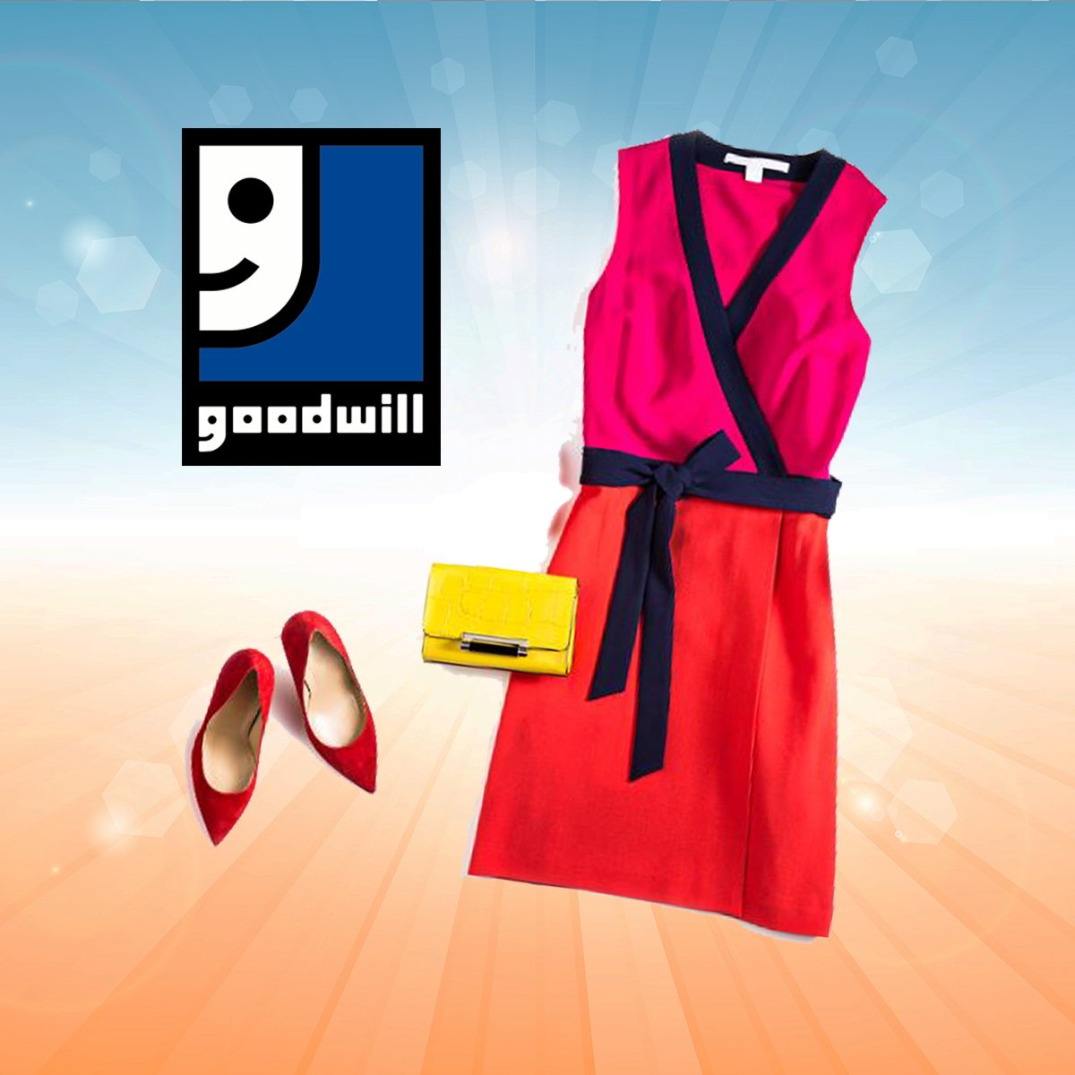 GoodwillMS's tweet photo. #School is out for #summer! Time for a wardrobe update! Find bright tanks, shorts, sundresses and more at your local #GoodwillMS #SelectStore! Bring in the #summersun with a new style! https://t.co/icMGVq5omx