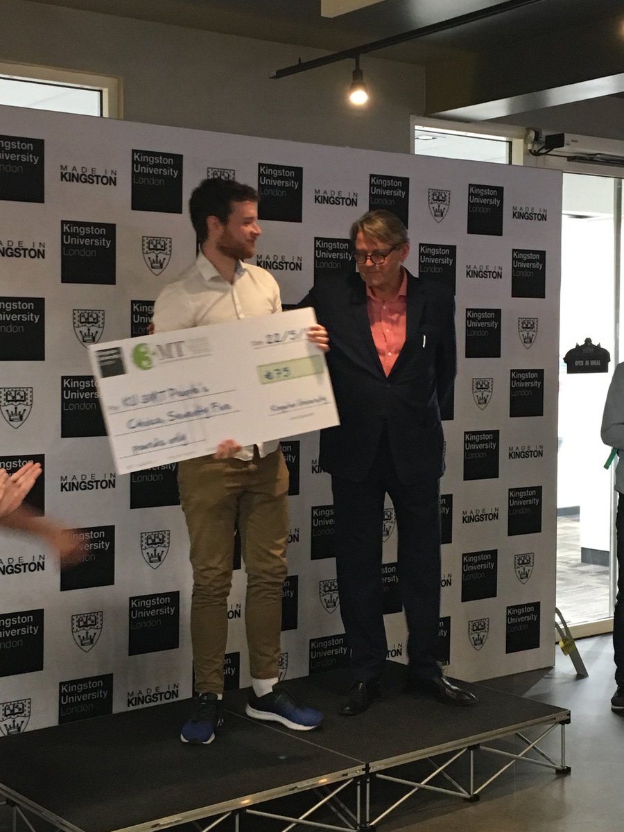 KUEvents's tweet photo. Kingston University’s Three Minute Thesis People’s Choice Winner - Cameron Robertson

#3MT #MakingKUProud #KUPics 
@kingstonuni https://t.co/uwHCdM0GeJ