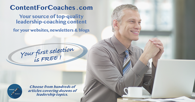 Content4Coachez's tweet photo. We’re so confident our leadership content will benefit your coaching business, that first time clients can receive an article or Article Nuggets FREE! https://t.co/TouK5uMahU https://t.co/BlIJIyNqBr