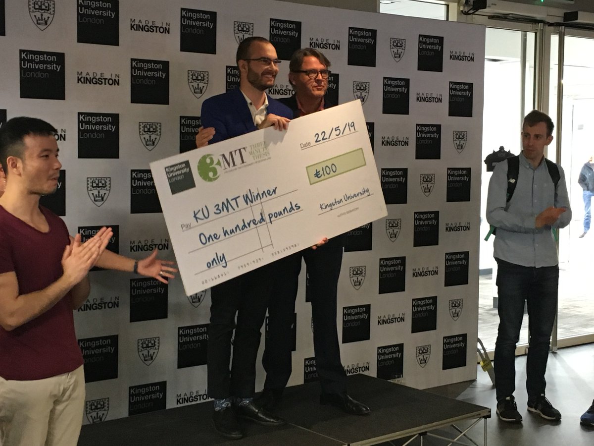 KUEvents's tweet photo. Kingston University’s Three Minute Thesis Winner - Matthias Pilz

#3MT #MakingKUProud #KUPics 
@kingstonuni https://t.co/9ncVVlwIwh