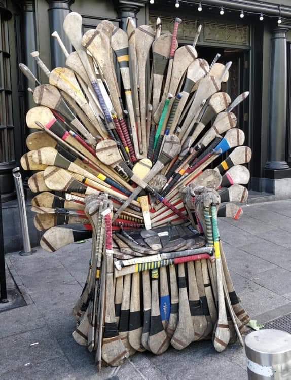 An Irish Hurley Throne worth celebrating!!!