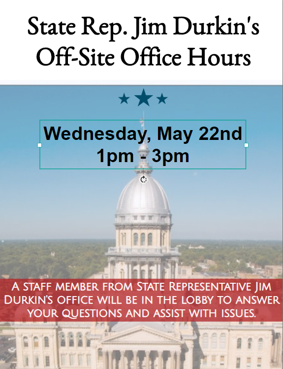 lemontlibrary's tweet photo. Do you have local concerns and want your voice to be heard in Springfield? Stop in between 1-3pm today to talk to someone from Representative Jim Durkin's office. We will hold this event monthly, so if you miss it today look for your chance again next month. #lemontlibrary https://t.co/VgACPqC74s