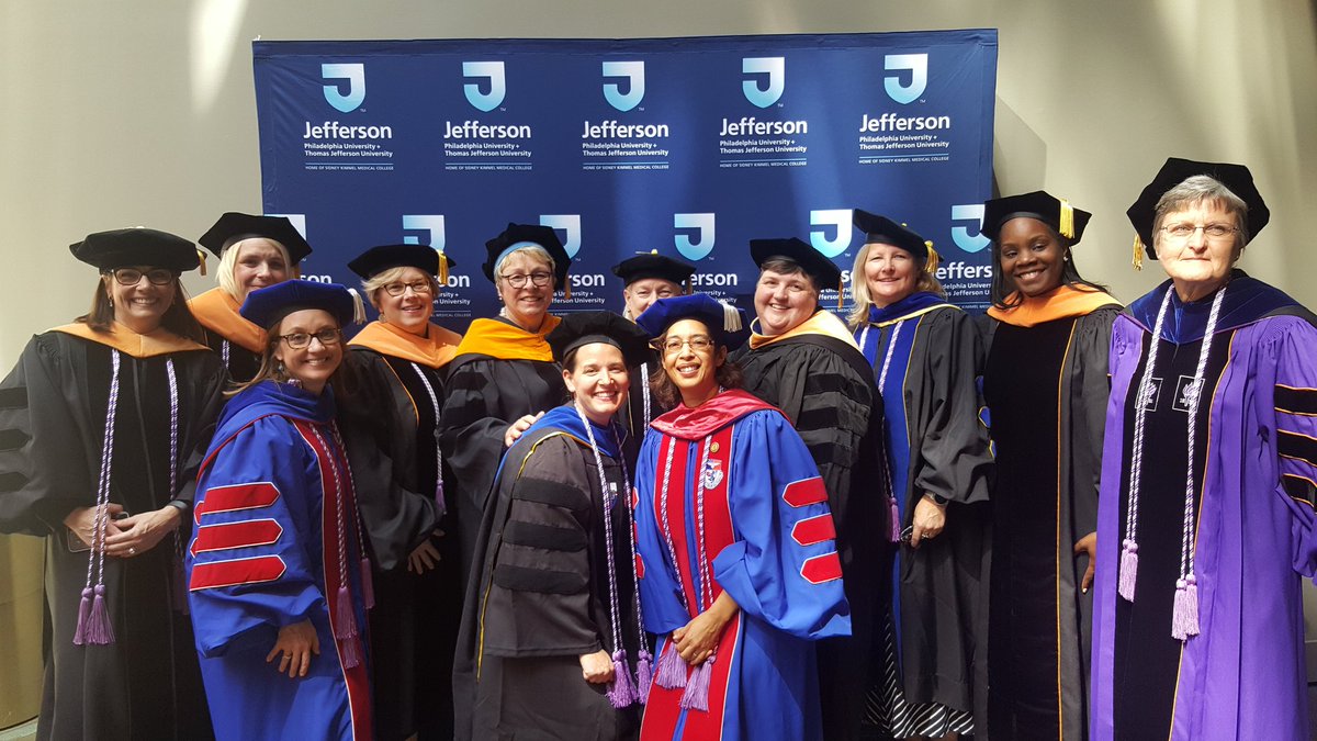 JeannetteKates's tweet photo. @JeffCollegeNur graduate faculty ready for #JeffersonGrad19 @DeanJeffNursing https://t.co/e5r1i9rHow