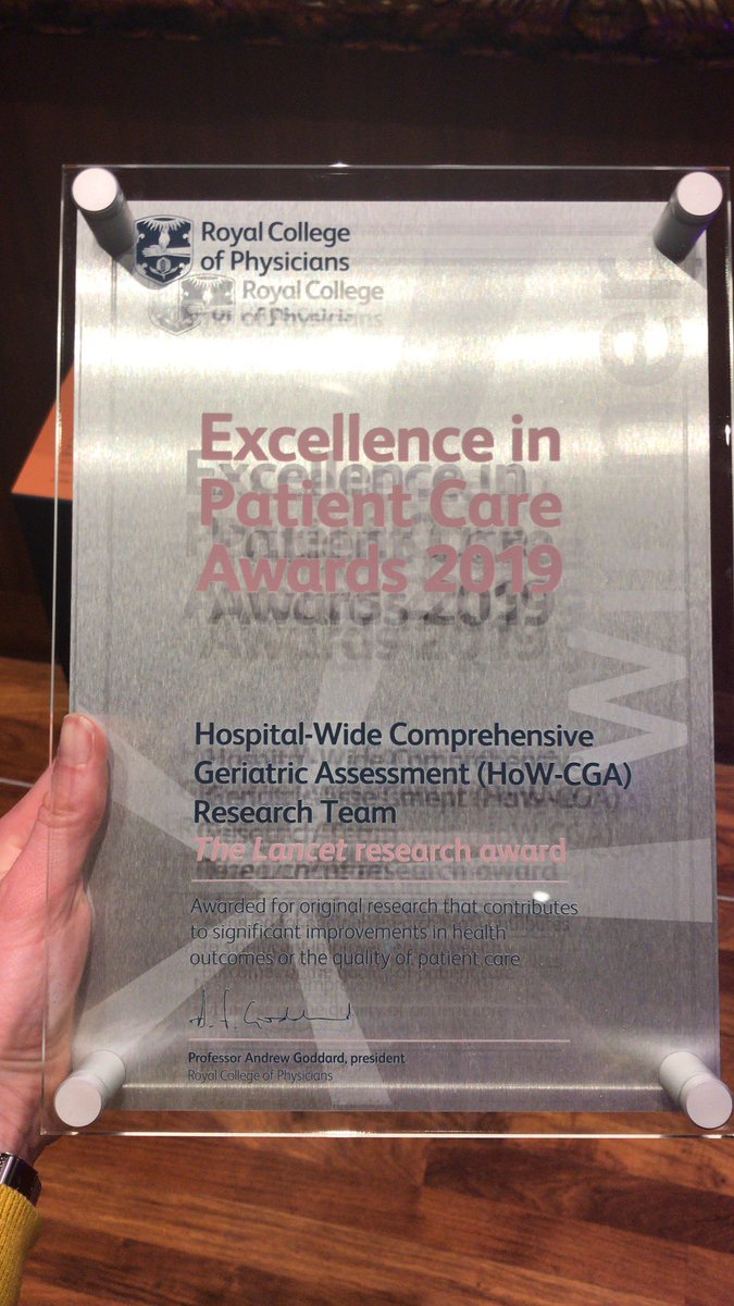 Super exciting to accept this award with @StuartParkerNCL on behalf of the HoW-CGA research team @NuffieldTrust @GERED_DOC @RCPLondon