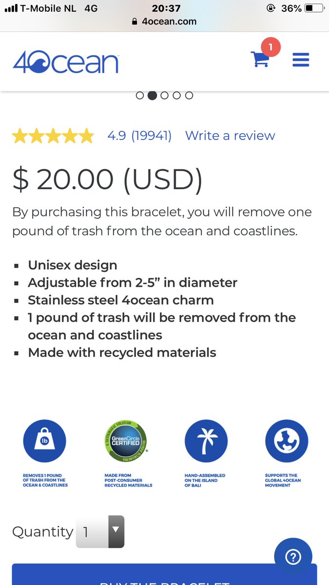 meysajulide's tweet photo. a company called 4Ocean is cleaning the oceans and recycling all of the plastic and turning them into cute little bracelets. they cost only 20$ and when you buy them u automatically fund them and help them reach and clean even more oceans 🌟🦋 https://t.co/80WT5JJjh7