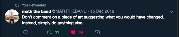 I think about this tweet. Everyday. Forever. @MATHTHEBAND