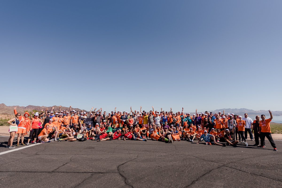 sherrierohde's tweet photo. Wayback Wednesday to the #BigDamRun - can you find yourself?
(Spoiler alert: The group picture was taken _after_ the run this year, so everyone pictured survived.)
#MagentoImagine https://t.co/55JBYRzIFv