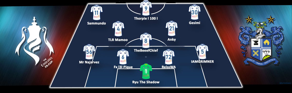 VFL_BuryFC's tweet photo. Here is our lineup for tonight's Cup game against Watford

@TheVFL_ https://t.co/z7XQVZ7gv7